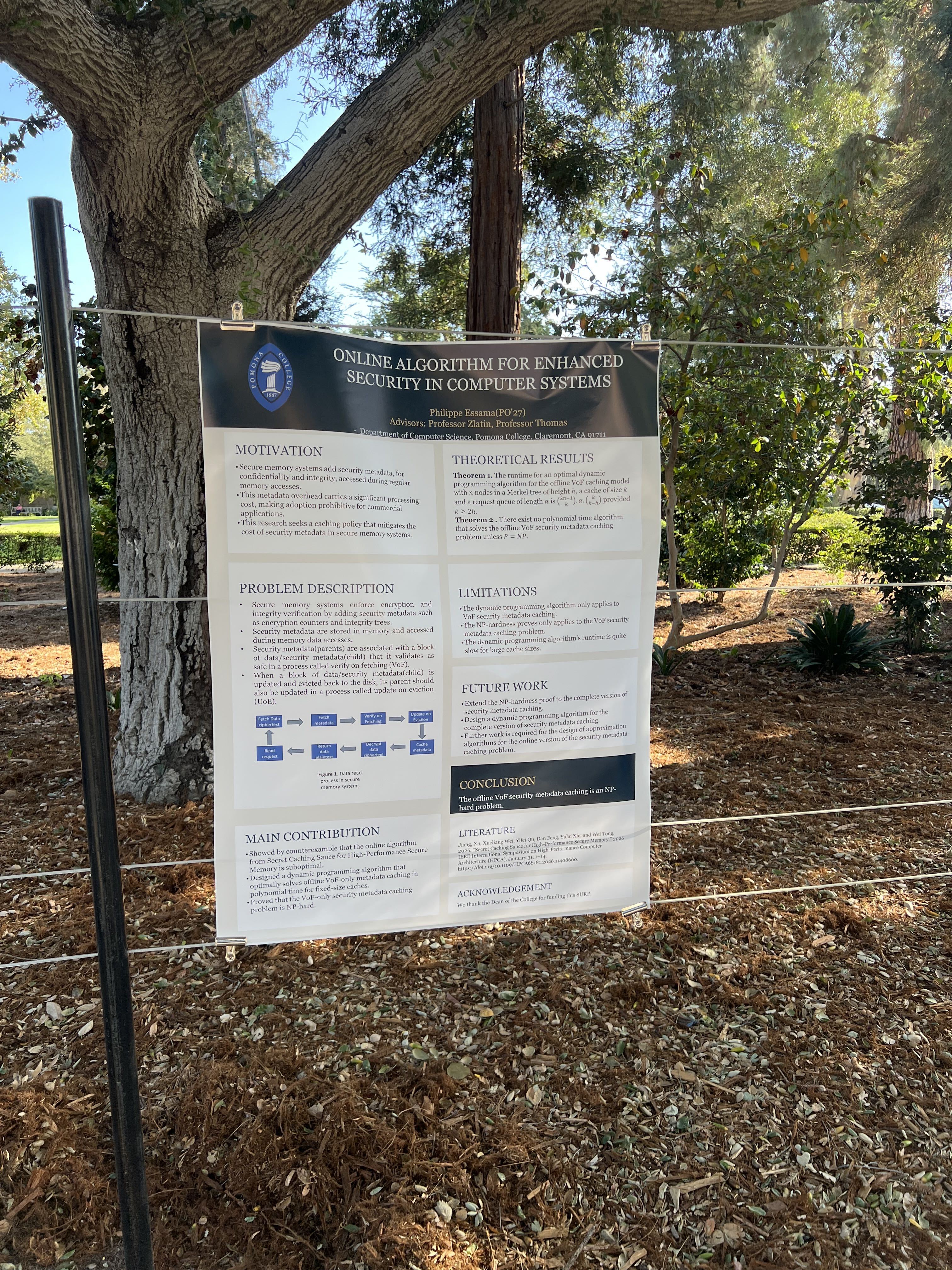Philippe's summer research poster.