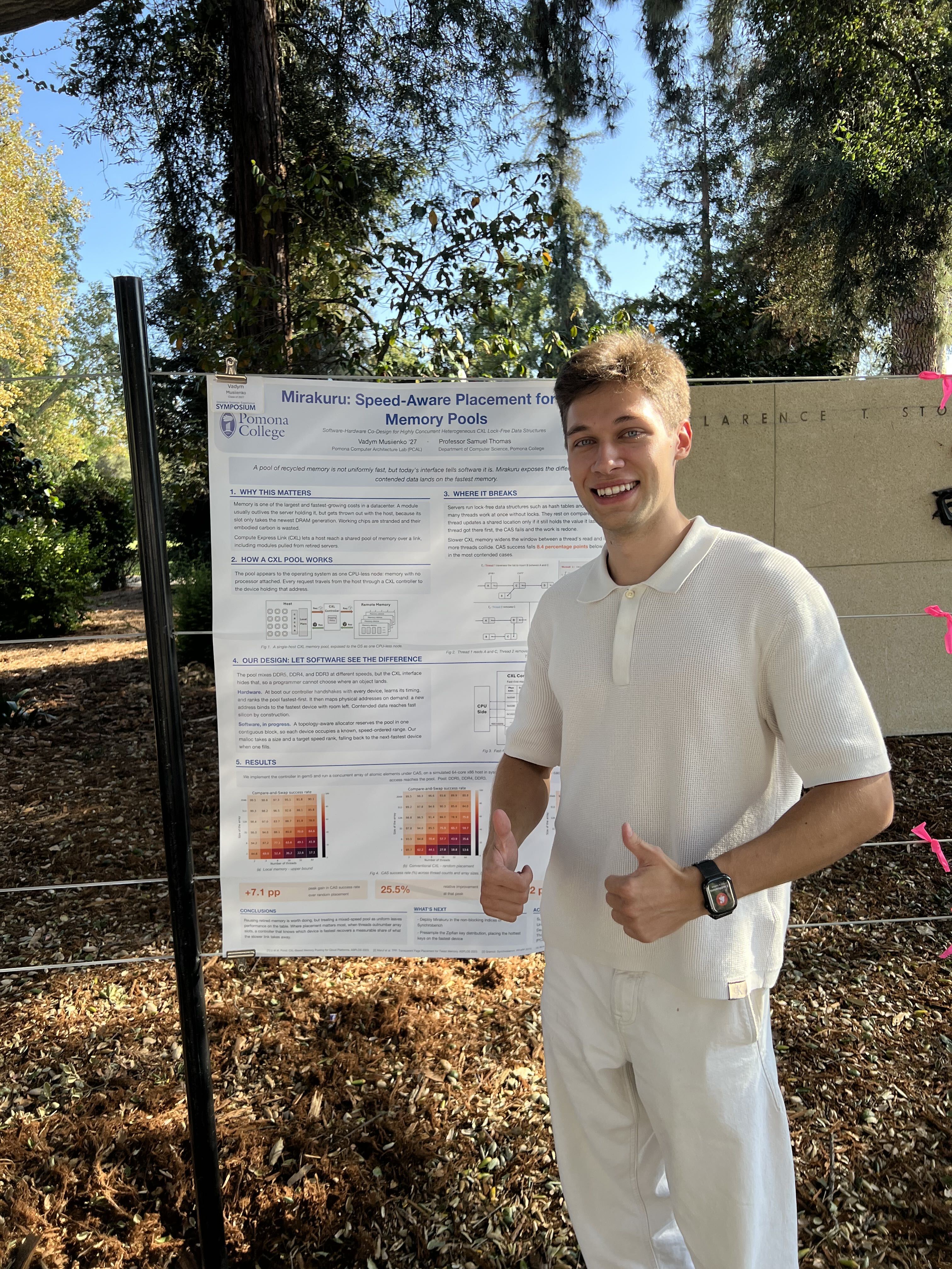 Vadym and his summer research poster.